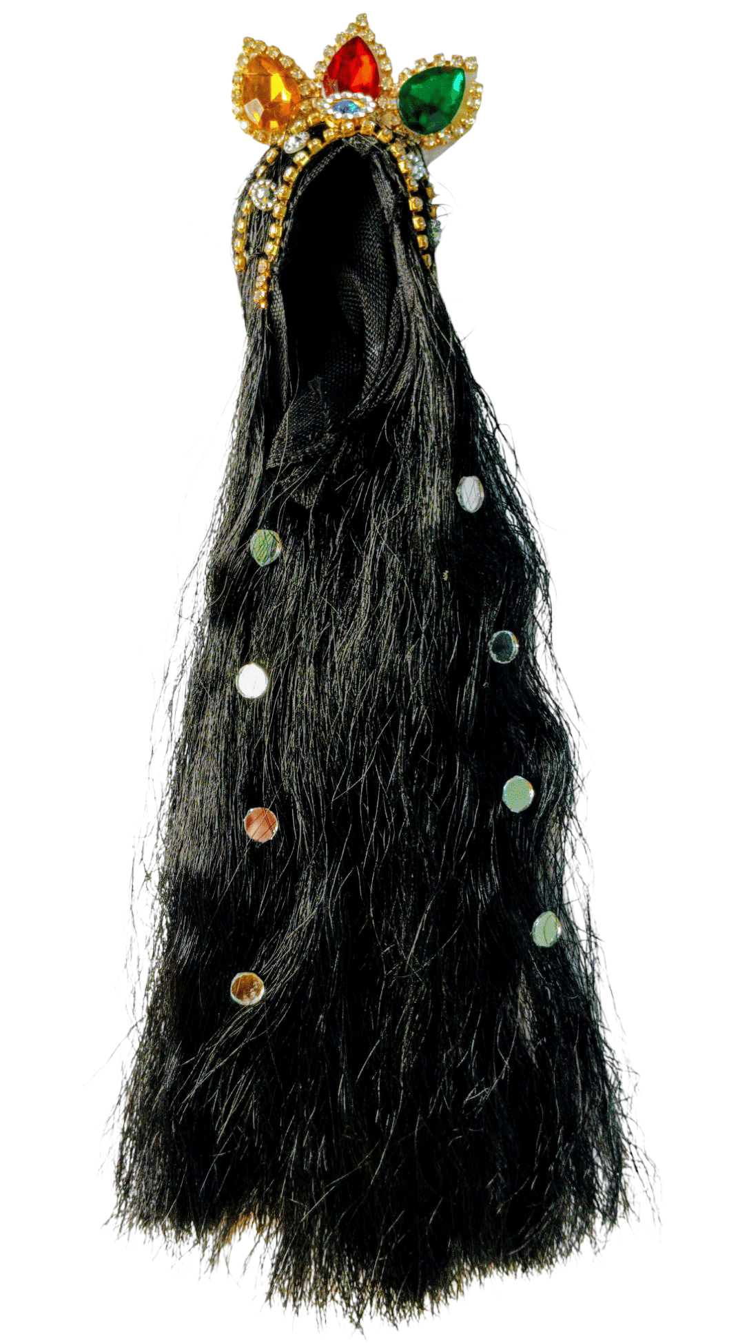     			Cherry Tree Durga Mata Black Crystal Jewellery ( Pack of 1 )