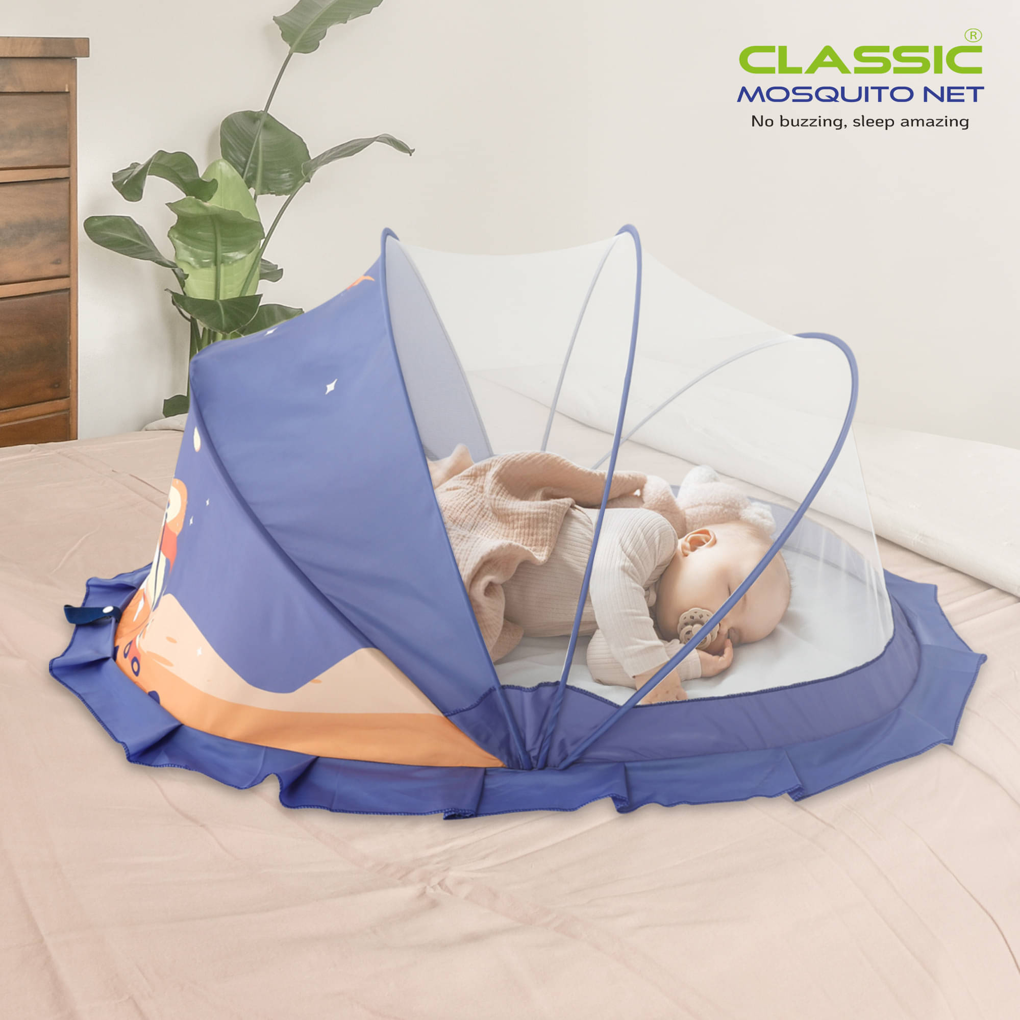 Classic Mosquito Net Blue Polyester Tent Baby Mosquito Net ( Pack of 1 ) Classic Mosquito Net Blue Polyester Tent Baby Mosquito Net ( Pack of 1 )