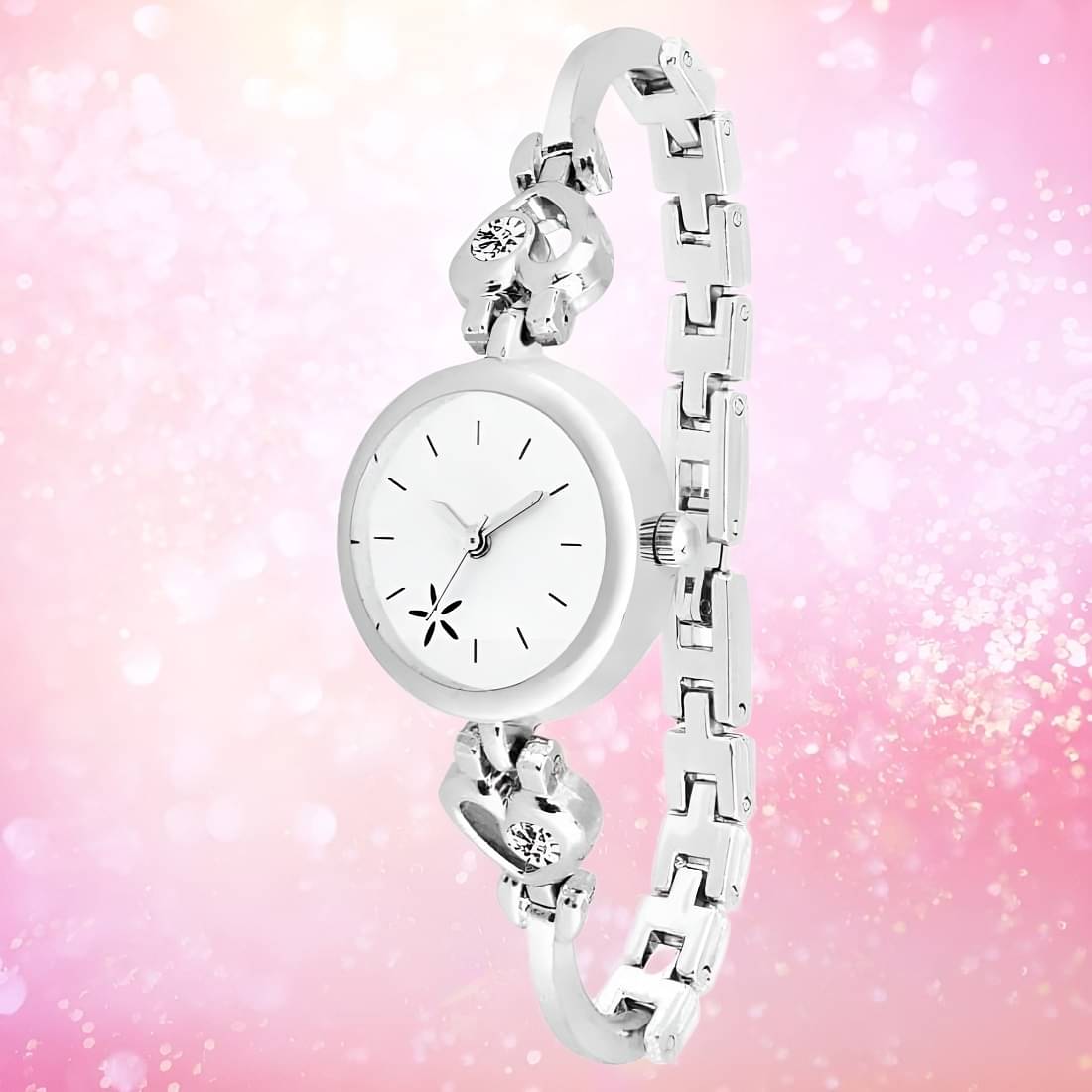     			Cosmic White Dial Analog Girls Watch ( Pack of 1 )
