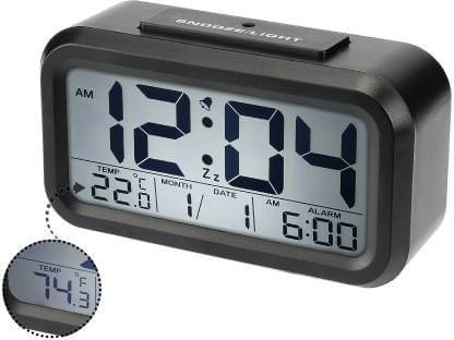FIVANIO Digital Plastic Rectangular Table Clock - Pack of 1 FIVANIO Digital Plastic Rectangular Table Clock - Pack of 1