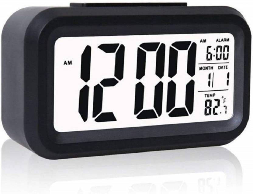     			FIVANIO Digital Plastic Rectangular Table Clock - Pack of 1