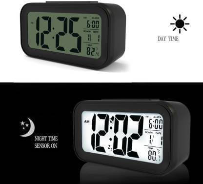    			FIVANIO Digital Plastic Rectangular Table Clock - Pack of 1