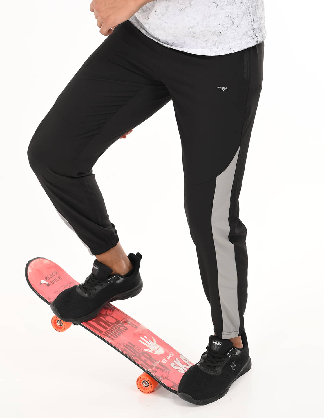     			FROSEN FOX Black Polyester Men's Joggers ( Pack of 1 )