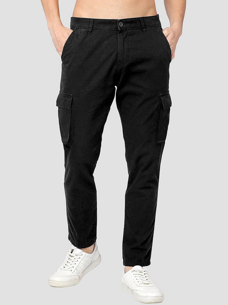 Slim Fit Pantalon Cargo Amazon PUNK Men Olive Loose Fit Cotton