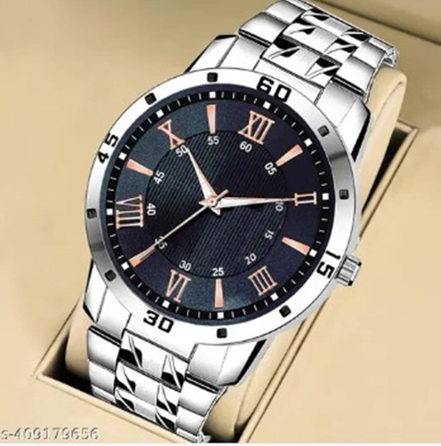     			Fadiso Fashion Silver Stainless Steel Analog Men's Watch