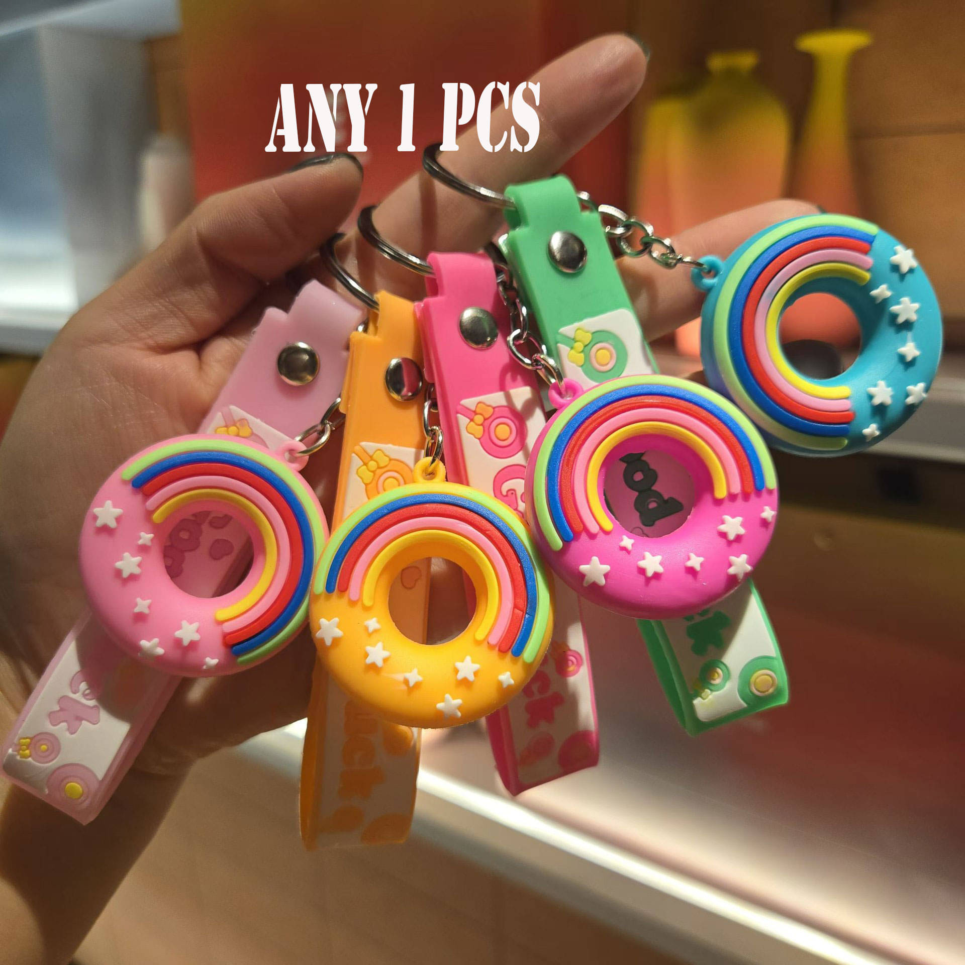    			Flenzy Multi Color Key Chain ( Pack of 1 )