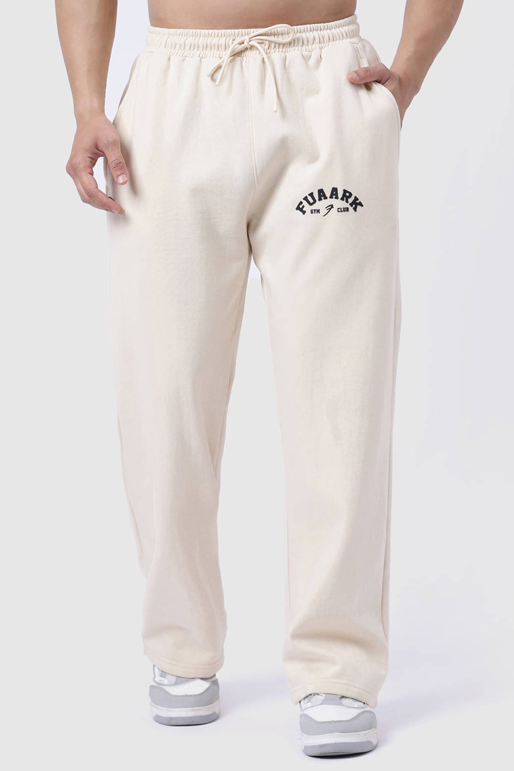 Fuaark Beige Cotton Blend Men's Sports Trackpants ( Pack of 1 ) Fuaark Beige Cotton Blend Men's Sports Trackpants ( Pack of 1 )