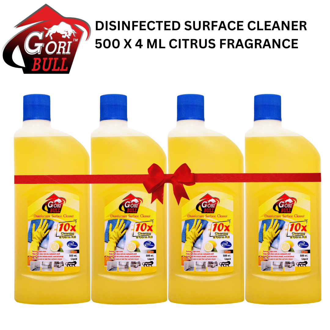 GORIBULL GORIBULL Disinfectant Floor Cleaner CITRUS 2000 g Pack Of 4 GORIBULL GORIBULL Disinfectant Floor Cleaner CITRUS 2000 g Pack Of 4