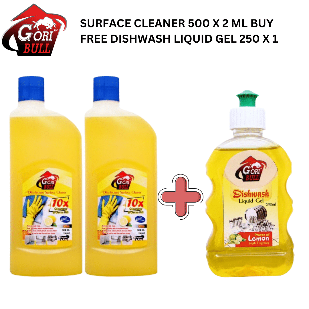 GORIBULL GORIBULL Disinfectant Floor Cleaner CITRUS 1250 g Pack Of 3 GORIBULL GORIBULL Disinfectant Floor Cleaner CITRUS 1250 g Pack Of 3