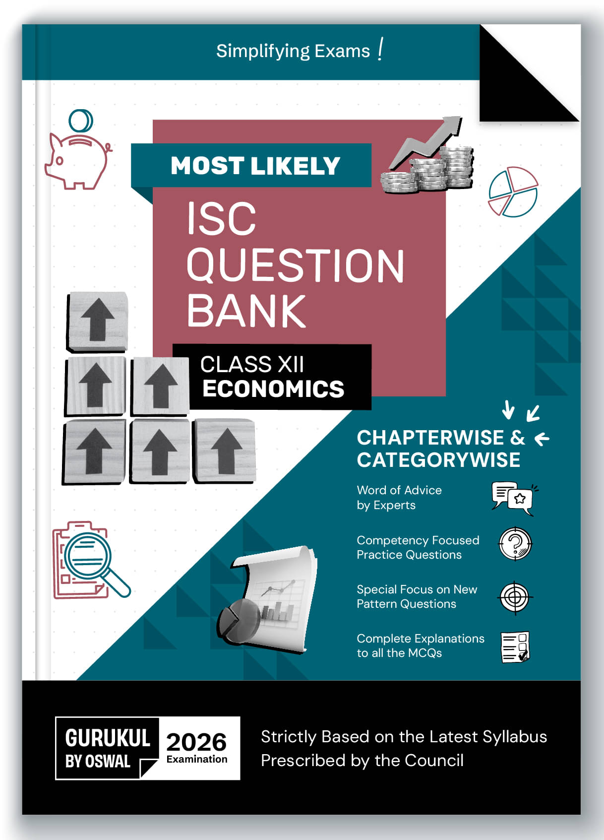 Gurukul By Oswal Economics Most Likely Question Bank for ISC Class 12 Exam 2026 - Categorywise & Chapterwise, Competency Focused Practice Qs, New Patt Gurukul By Oswal Economics Most Likely Question Bank for ISC Class 12 Exam 2026 - Categorywise & Chapterwise, Competency Focused Practice Qs, New Patt