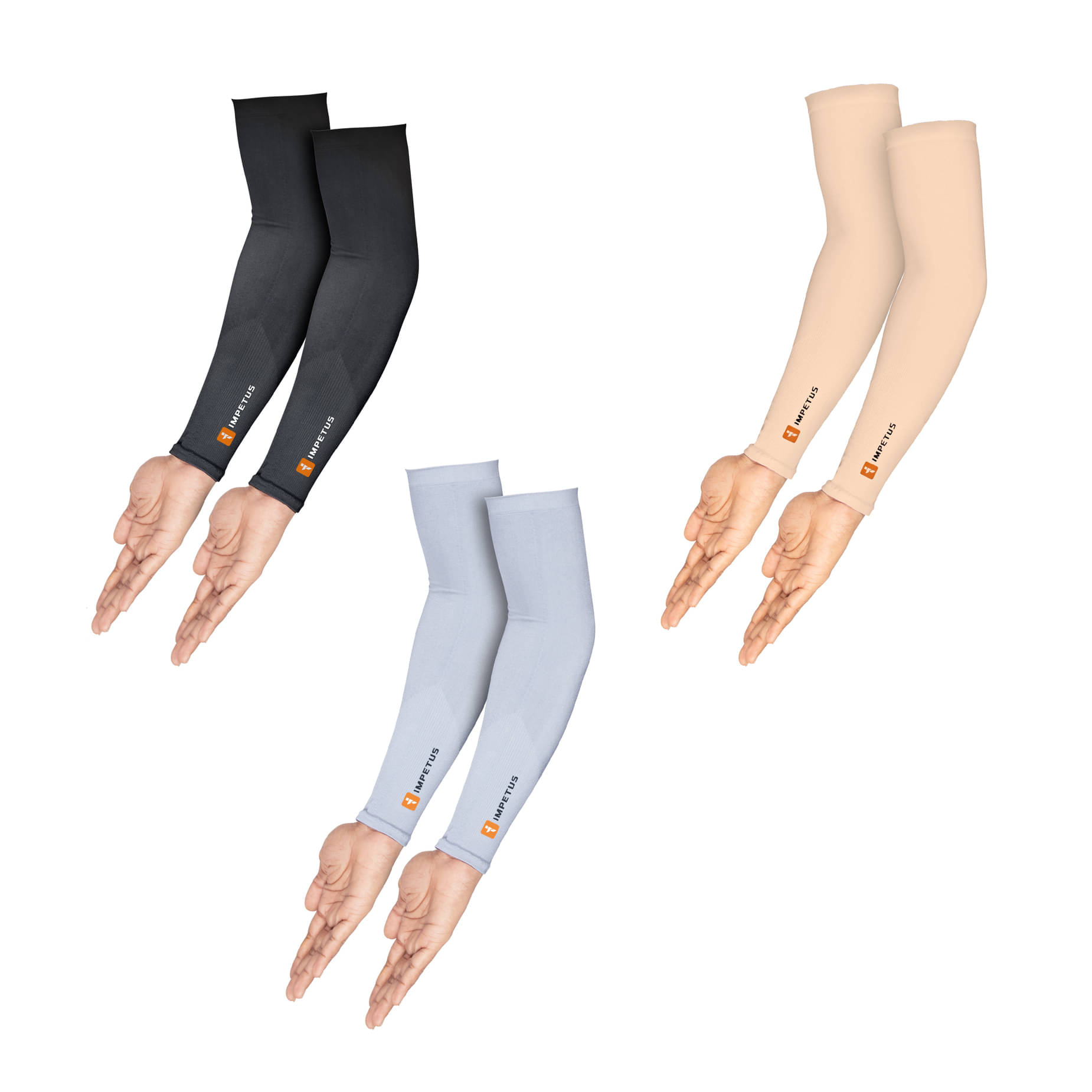     			Impetus Multicolor Solid Riding Sleeves ( Set of 3 )