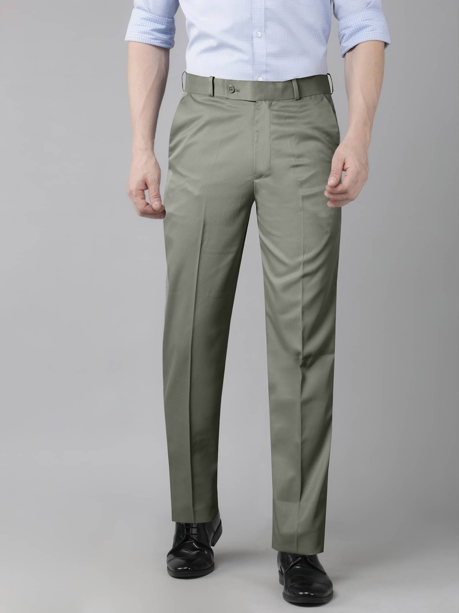    			JB JUST BLACK Regular Flat Men's Formal Trouser - Beige ( Pack of 1 )