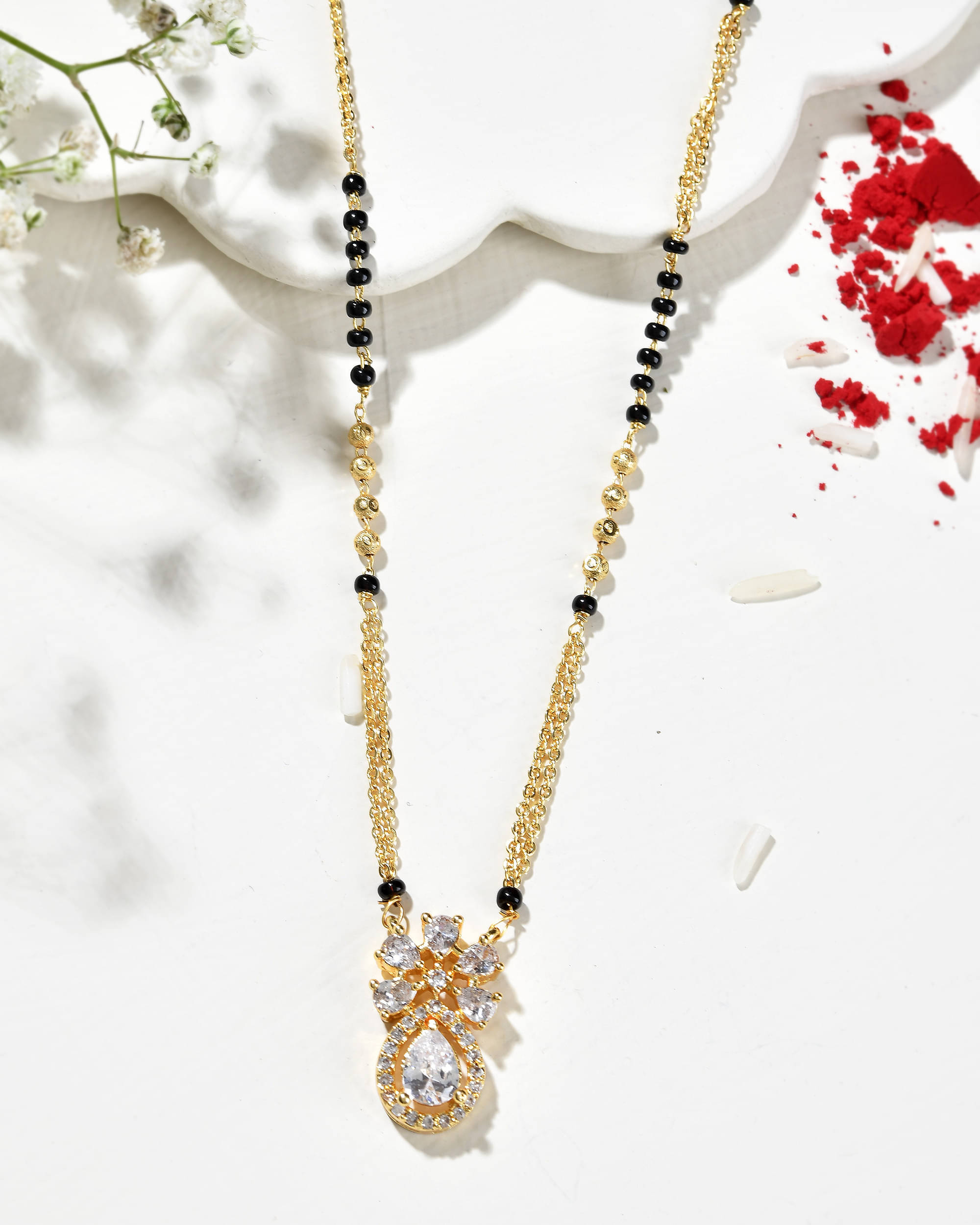 Jewels Nest Golden Mangalsutra ( Pack of 1 ) Jewels Nest Golden Mangalsutra ( Pack of 1 )