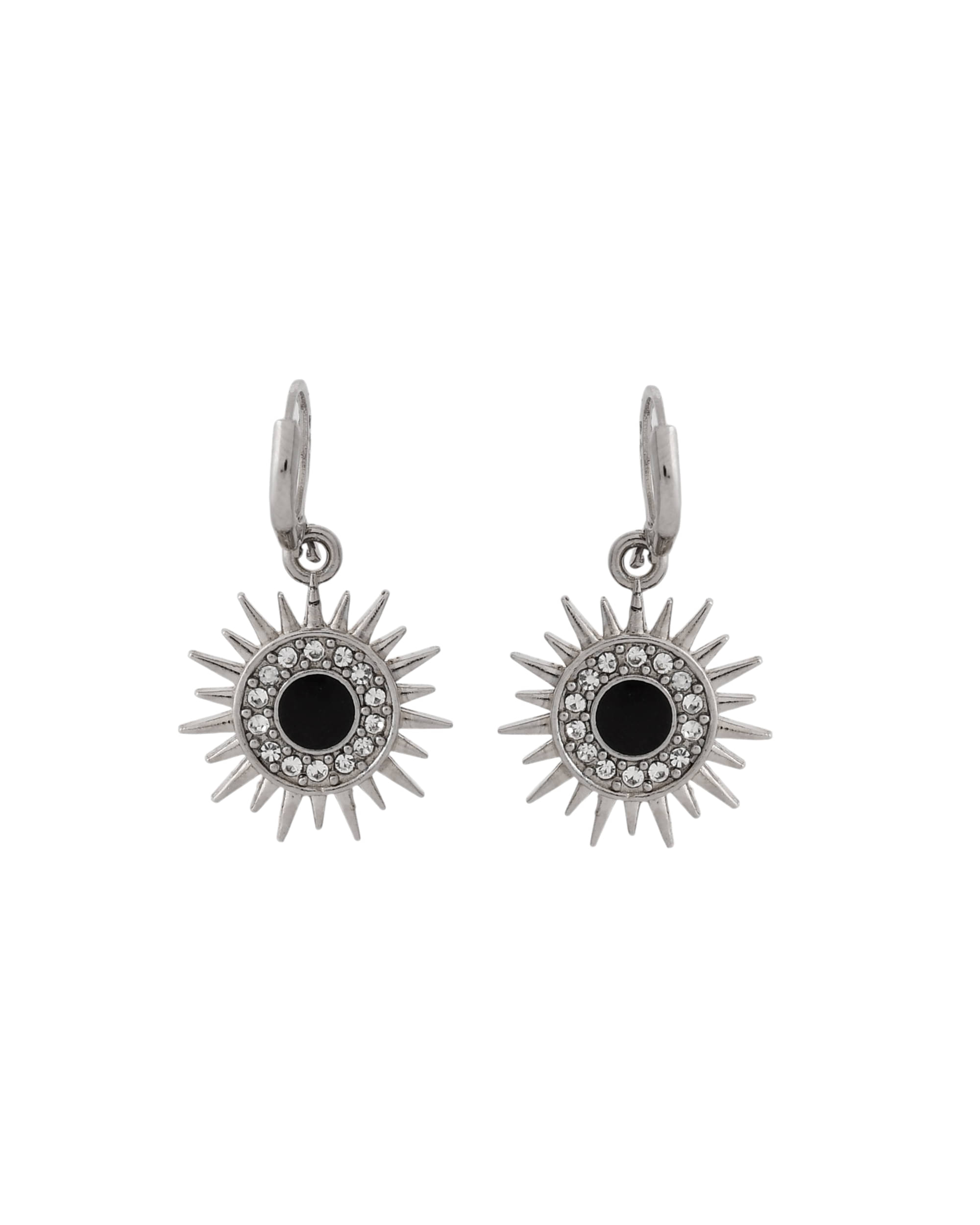     			Jewels Nest Silver Drop Earrings ( Pack of 1 )