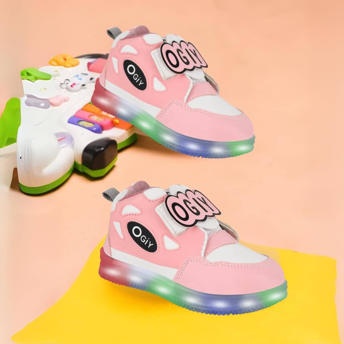     			Jootiyapa - LightPink Boy's LED Shoes ( 1 Pair )