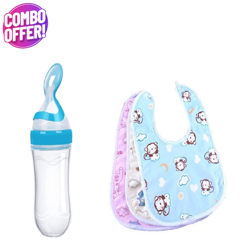 KALRA MAGIC Multi-Colour Cotton Bibs - Set of 4     			KALRA MAGIC Multi-Colour Cotton Bibs - Set of 4