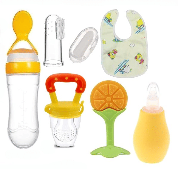 KALRA MAGIC Multi-Colour Cotton Bibs - Set of 6     			KALRA MAGIC Multi-Colour Cotton Bibs - Set of 6