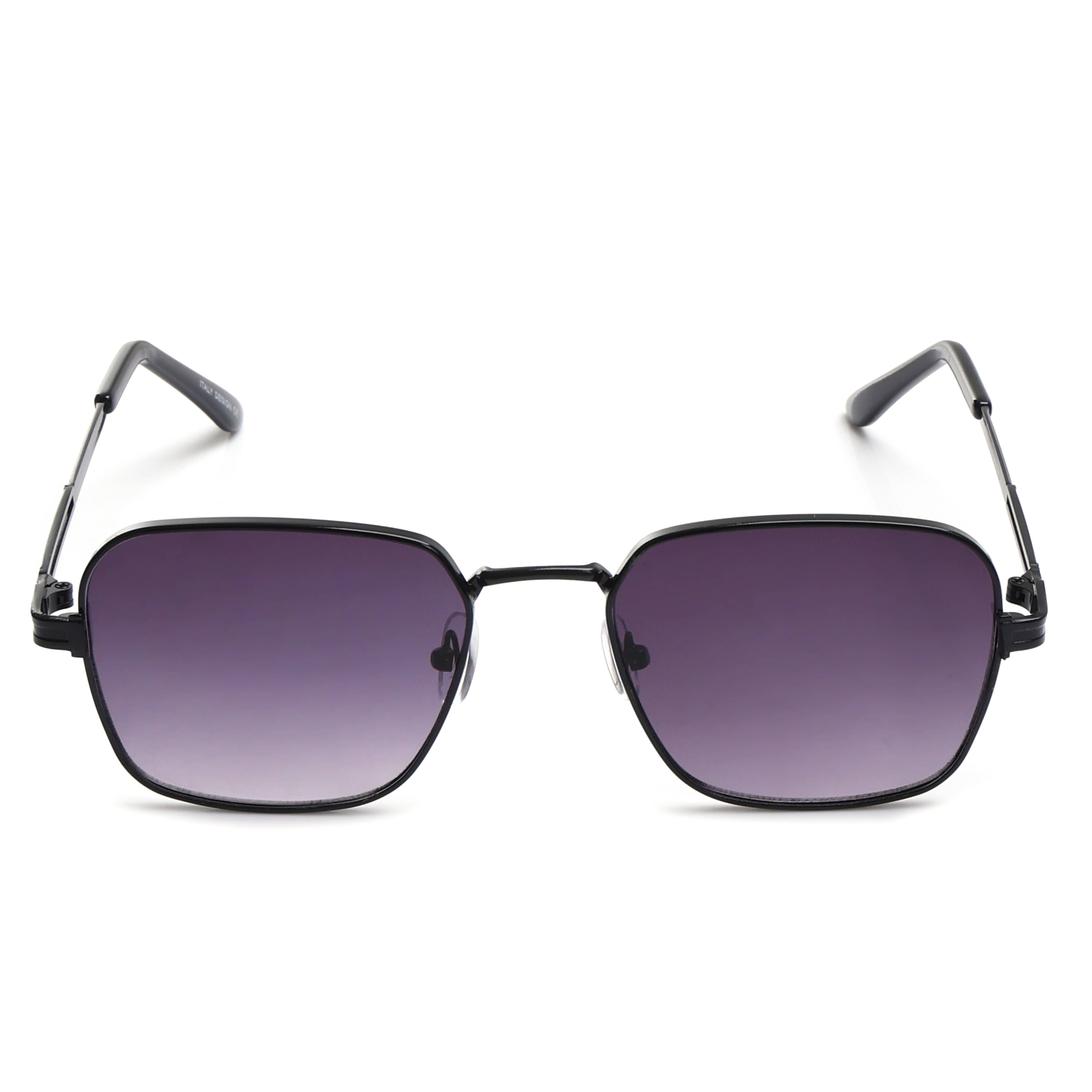    			LINCHI Black Rectangular Sunglasses ( Pack of 1 )