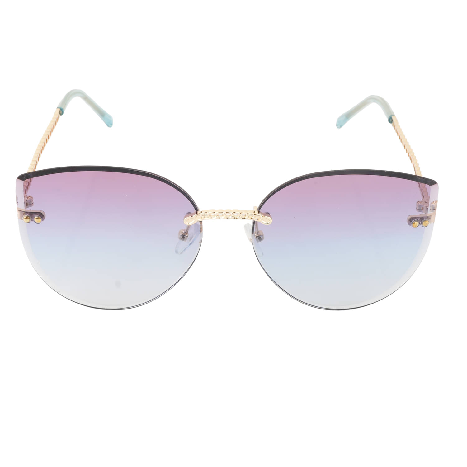 LINCHI Gold Cat Eye Sunglasses ( Pack of 1 )     			LINCHI Gold Cat Eye Sunglasses ( Pack of 1 )