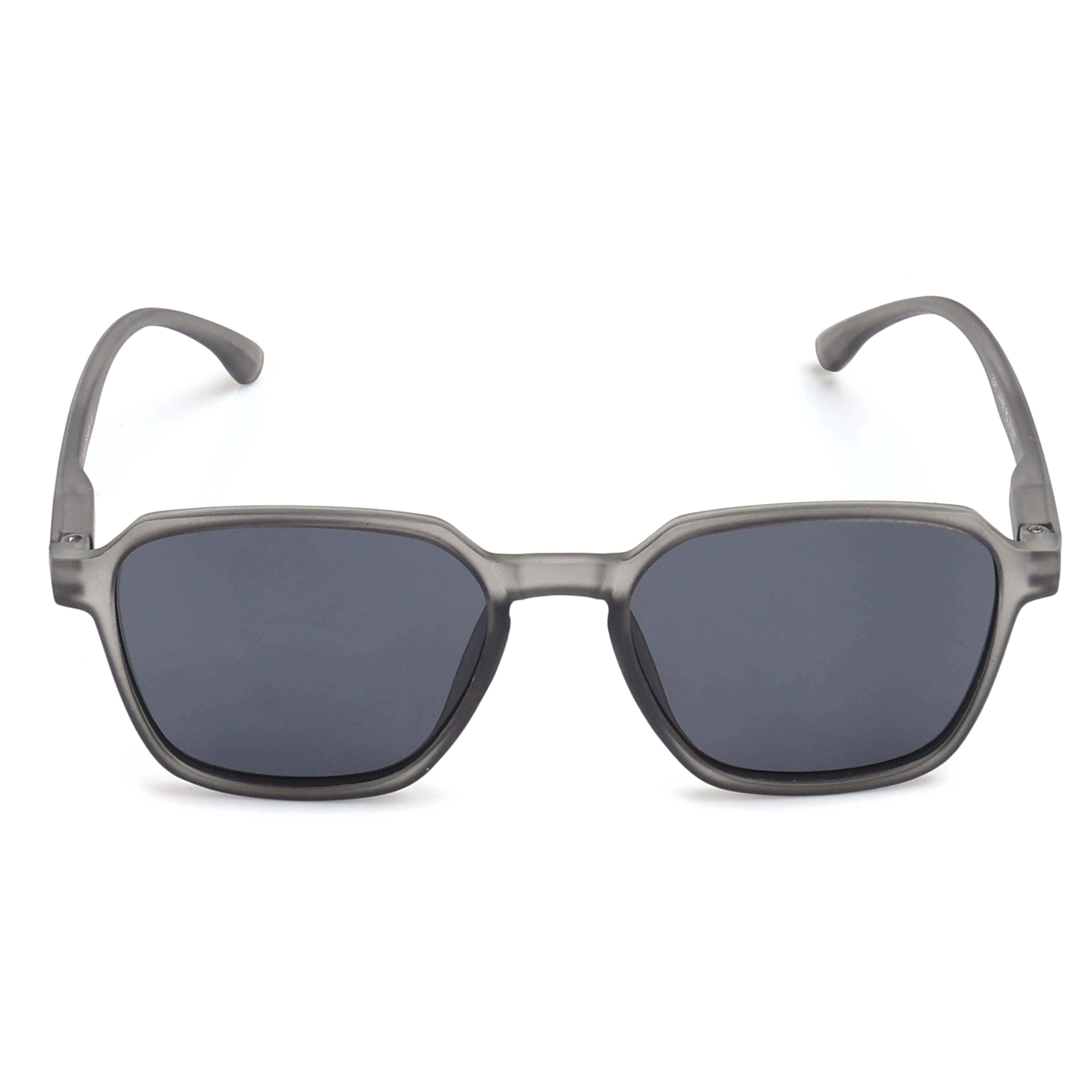     			LINCHI Light Grey Square Sunglasses ( Pack of 1 )
