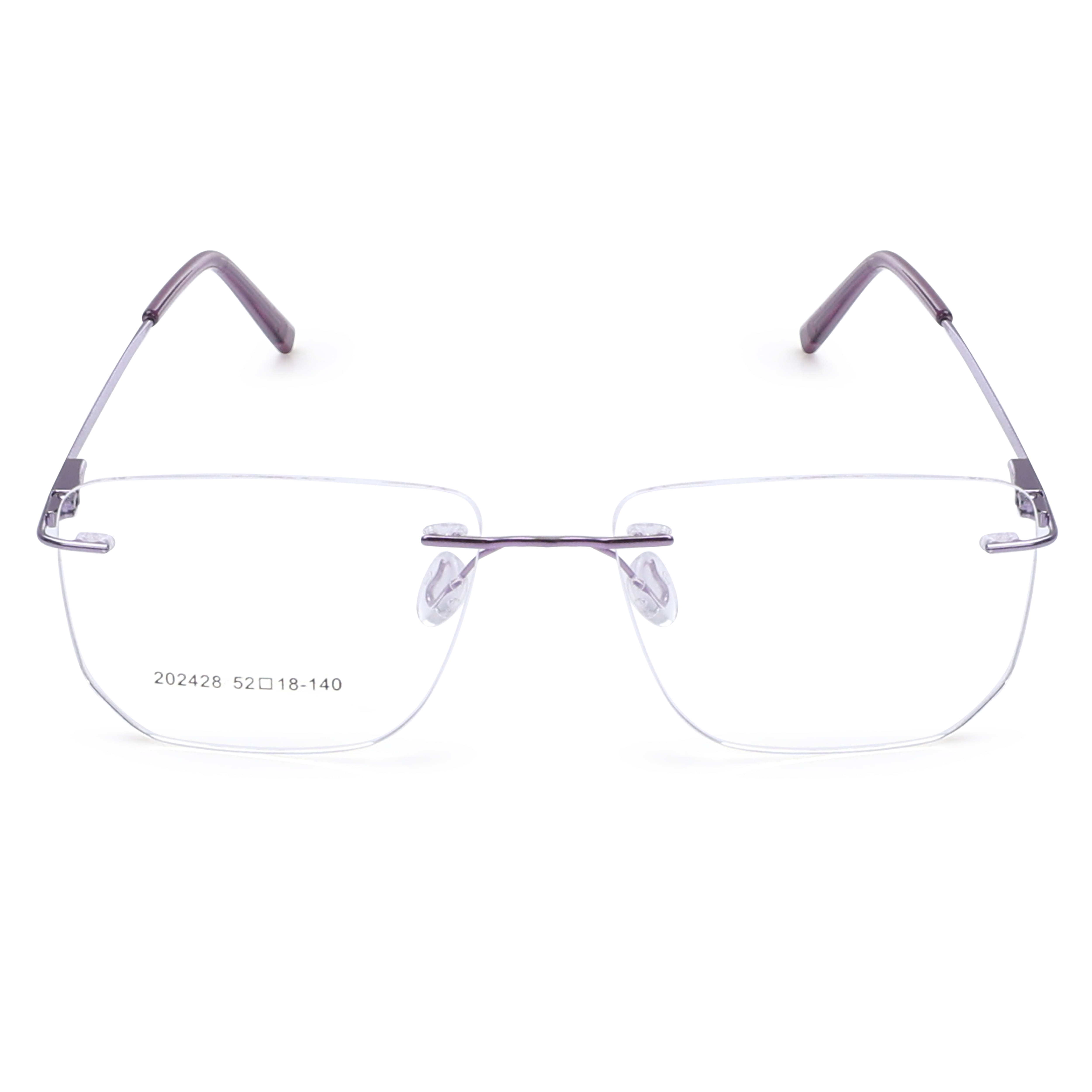     			LINCHI Purple Rectangular Sunglasses ( Pack of 1 )