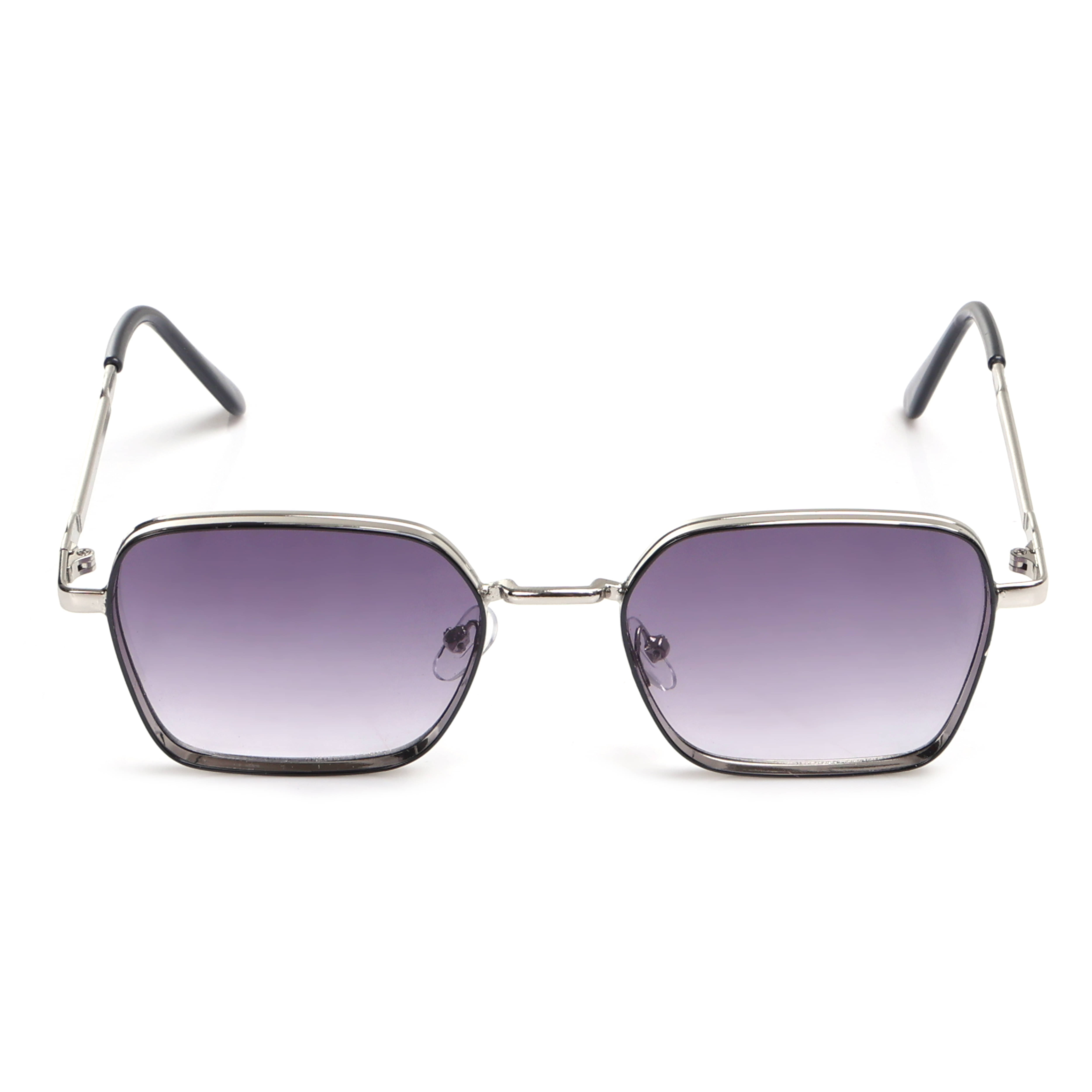 LINCHI Silver Rectangular Sunglasses ( Pack of 1 ) LINCHI Silver Rectangular Sunglasses ( Pack of 1 )