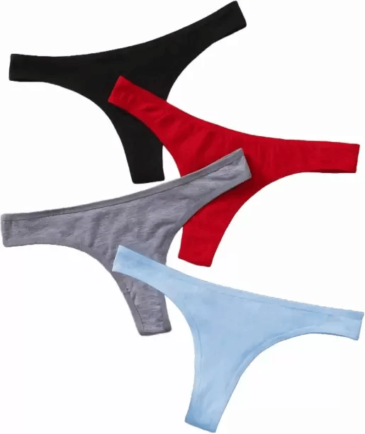 Louis Craft Pack of 4 Cotton Lycra No Panty Line For Women ( Multicolor )