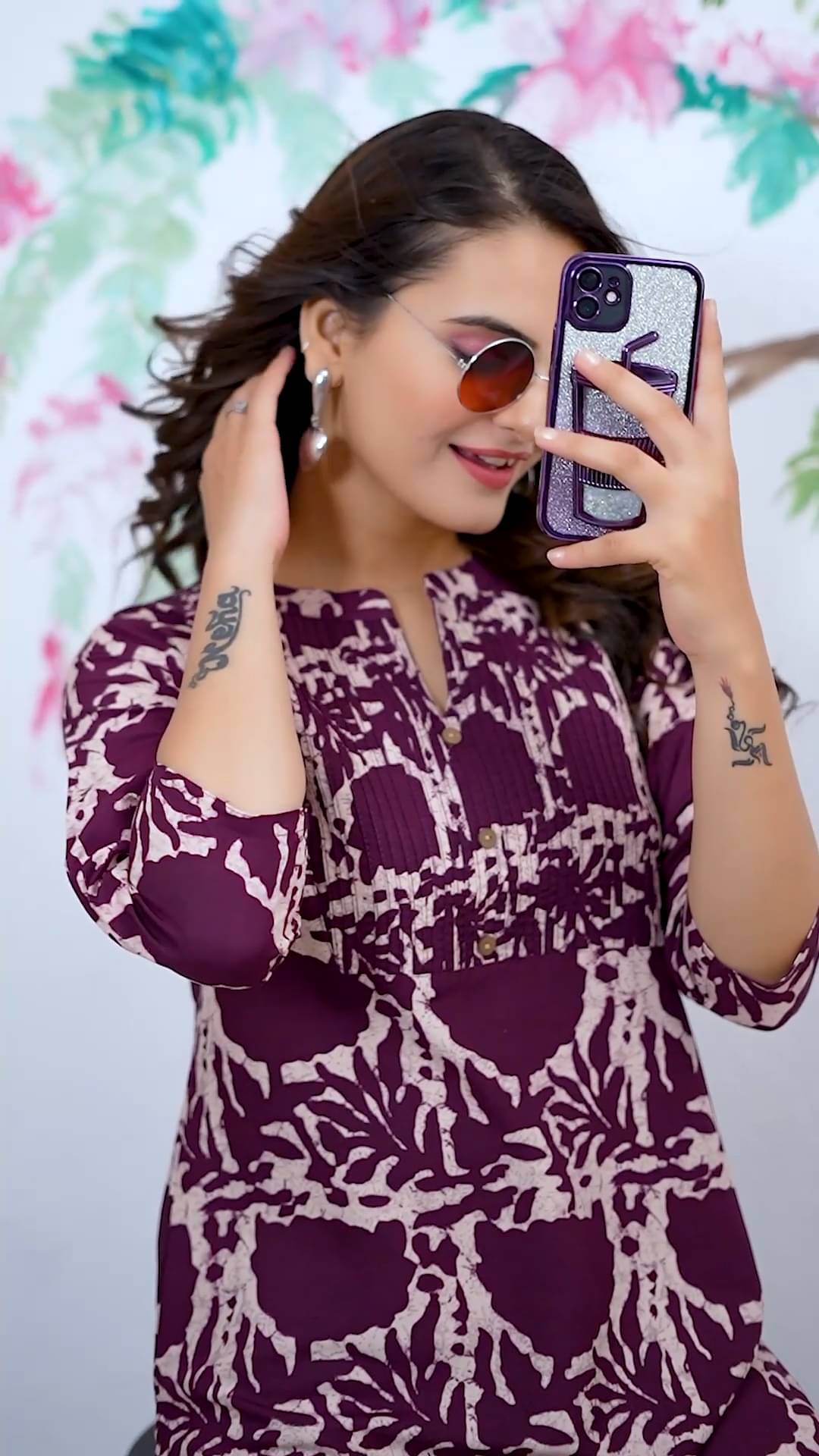     			MEHUL TEXTILE / MVC GROUP OF COMPANY Women's Rayon Tunic ( Purple )