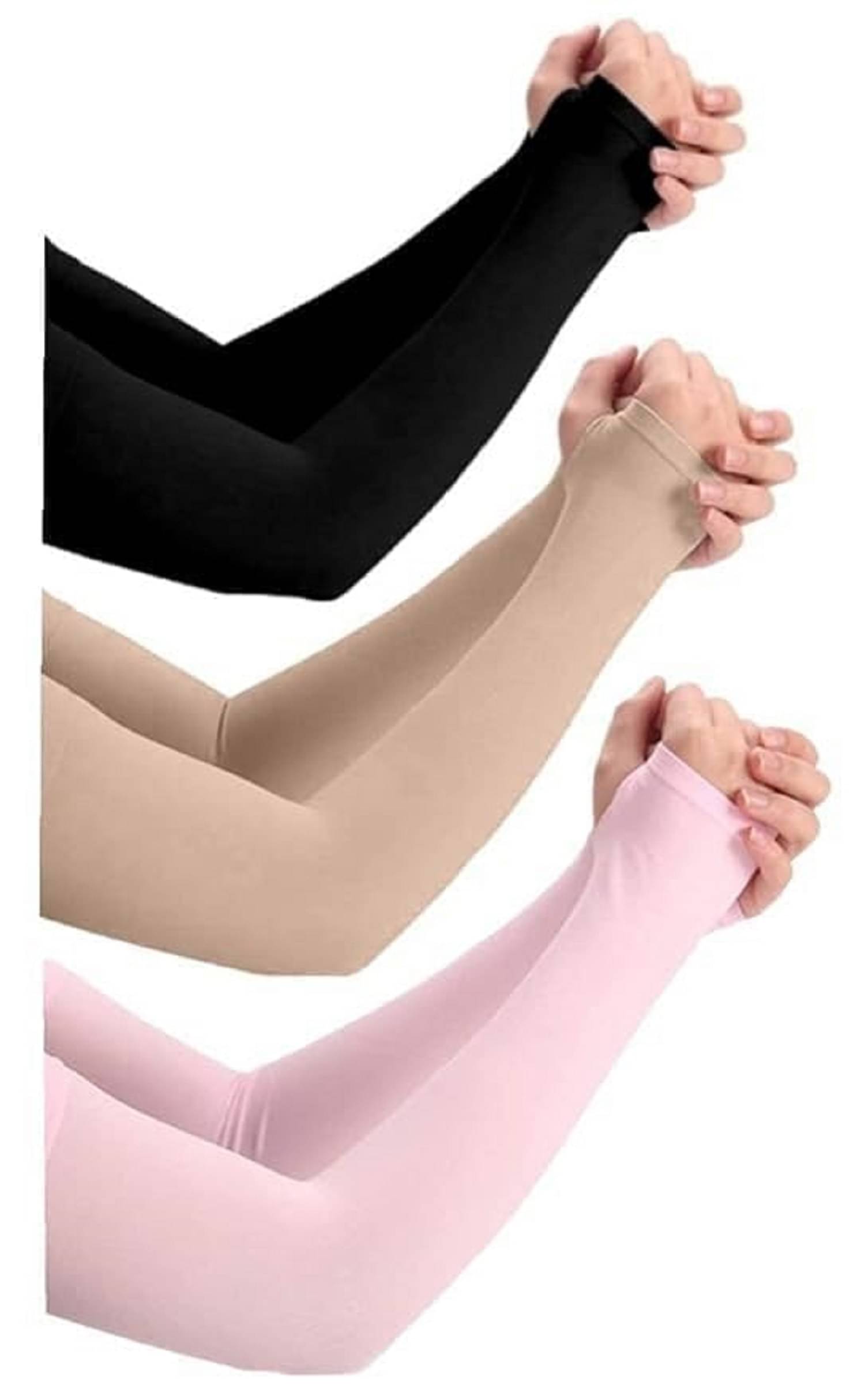     			Mahadev Enterprises Multicolor Solid Riding Sleeves ( Single Set )
