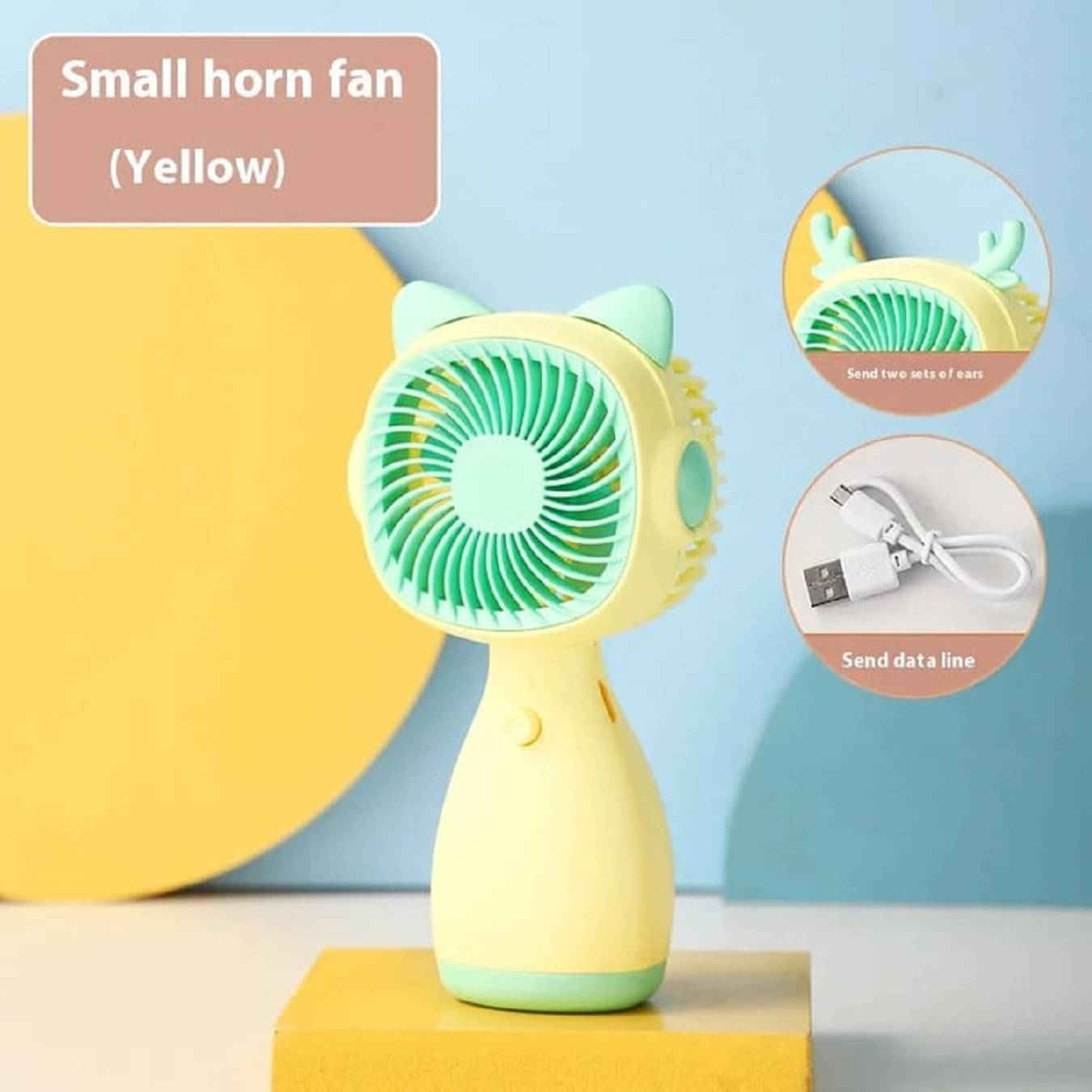     			Mini USB Table Fan – Portable & Quiet Desk Cooling Fan  USB Desk Fan – Compact, Adjustable, and Silent Cooling