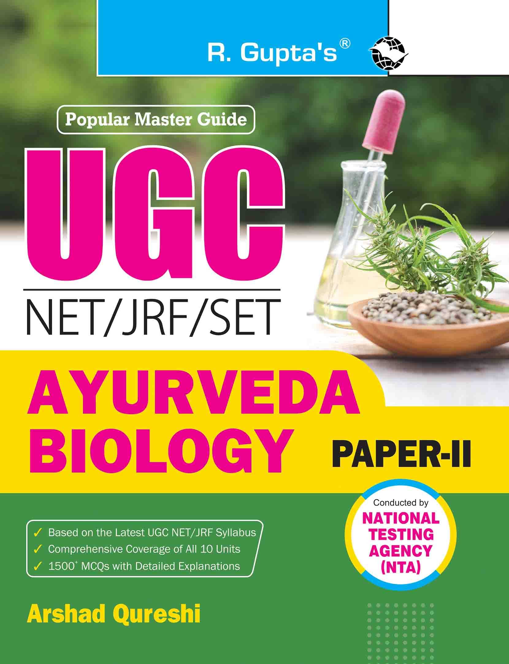     			NTA-UGC-NET/JRF: AYURVEDA BIOLOGY (Paper-II) Exam Guide