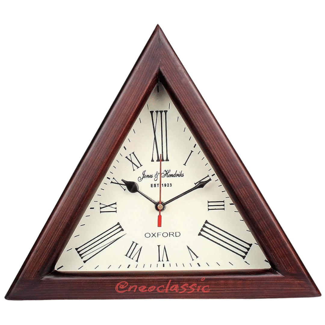 Neo Classic Triangle Analog Wall Clock Neo Classic Triangle Analog Wall Clock