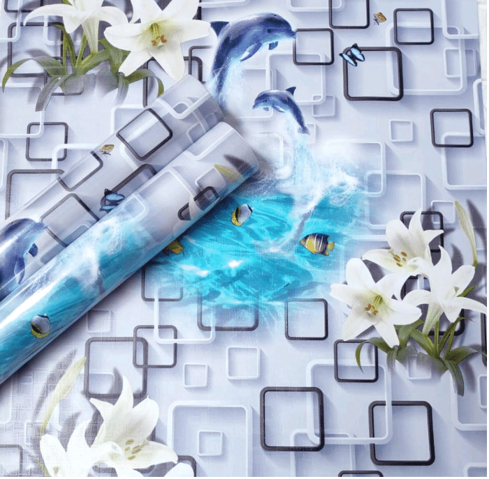     			OceanSky Abstract Wallpaper ( 45 x 250 ) cm ( Pack of 1 )