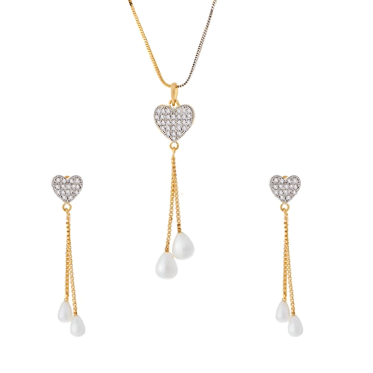 Opus Gems Golden Pendant set ( Pack of 1 ) Opus Gems Golden Pendant set ( Pack of 1 )