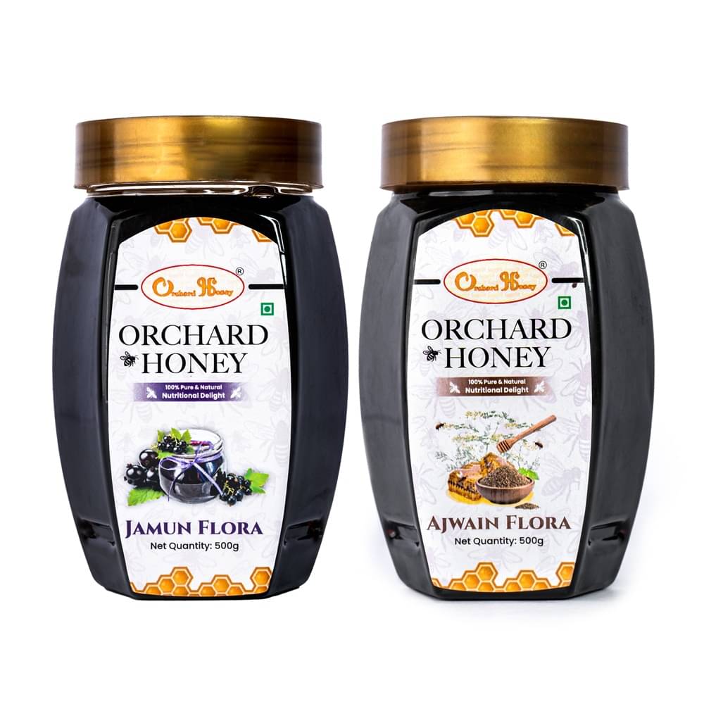 Orchard Honey Forest Honey Ajwain & Jamun Flora 1 kg Pack of 2 Orchard Honey Forest Honey Ajwain & Jamun Flora 1 kg Pack of 2