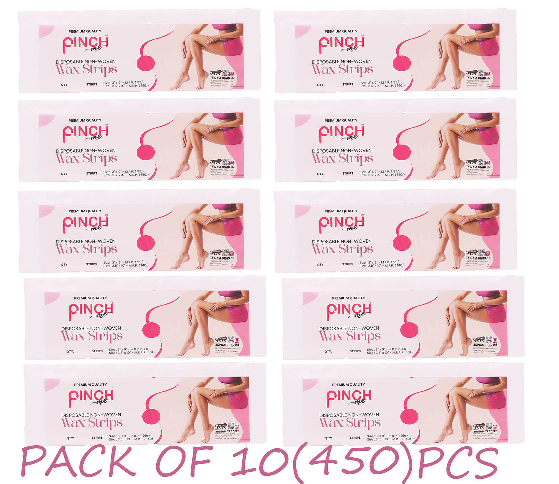 PINCH ME Waxing Kit 450 g Pack of 10 PINCH ME Waxing Kit 450 g Pack of 10