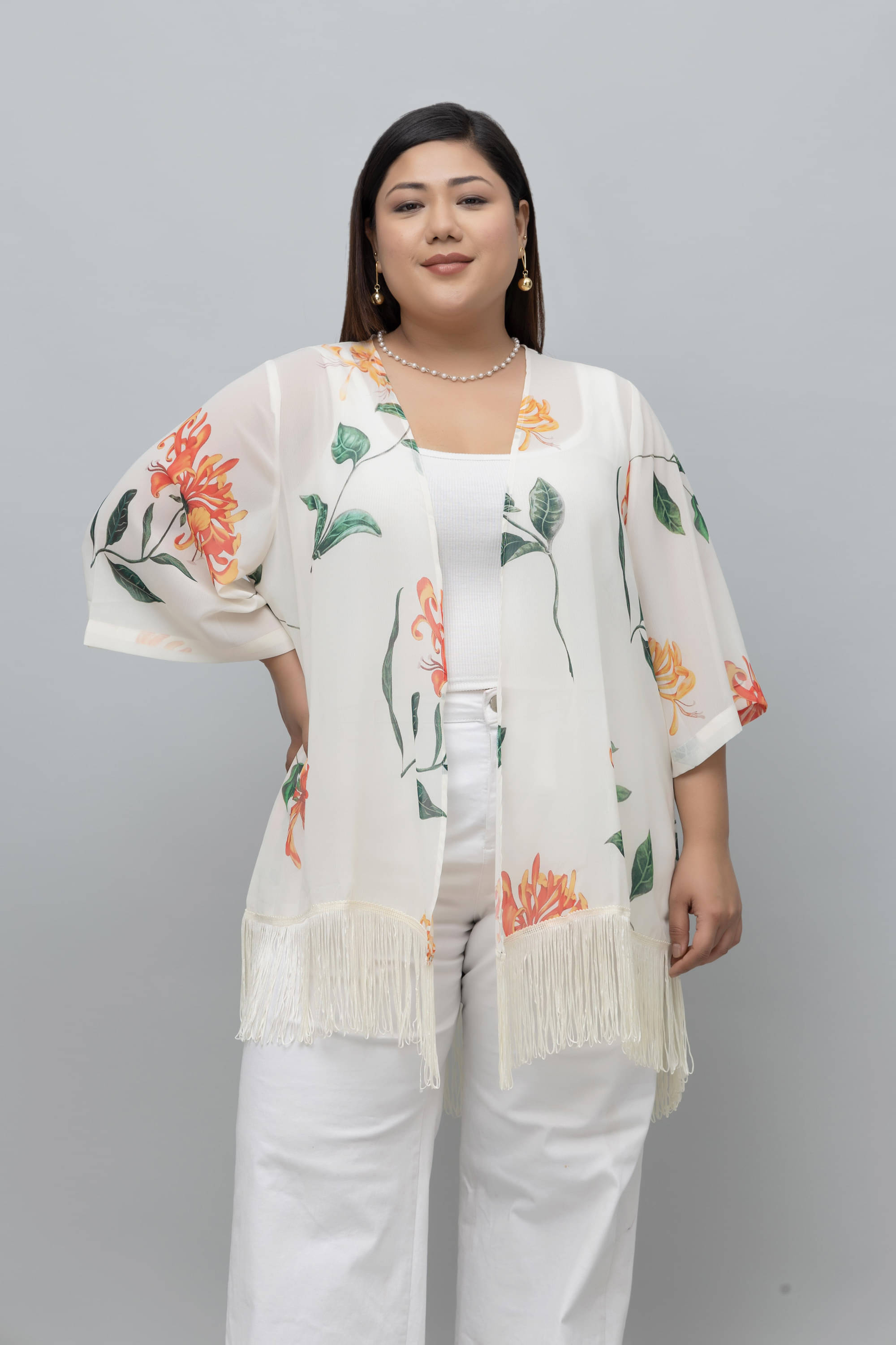     			Purys Women's Georgette Regular Top ( White )