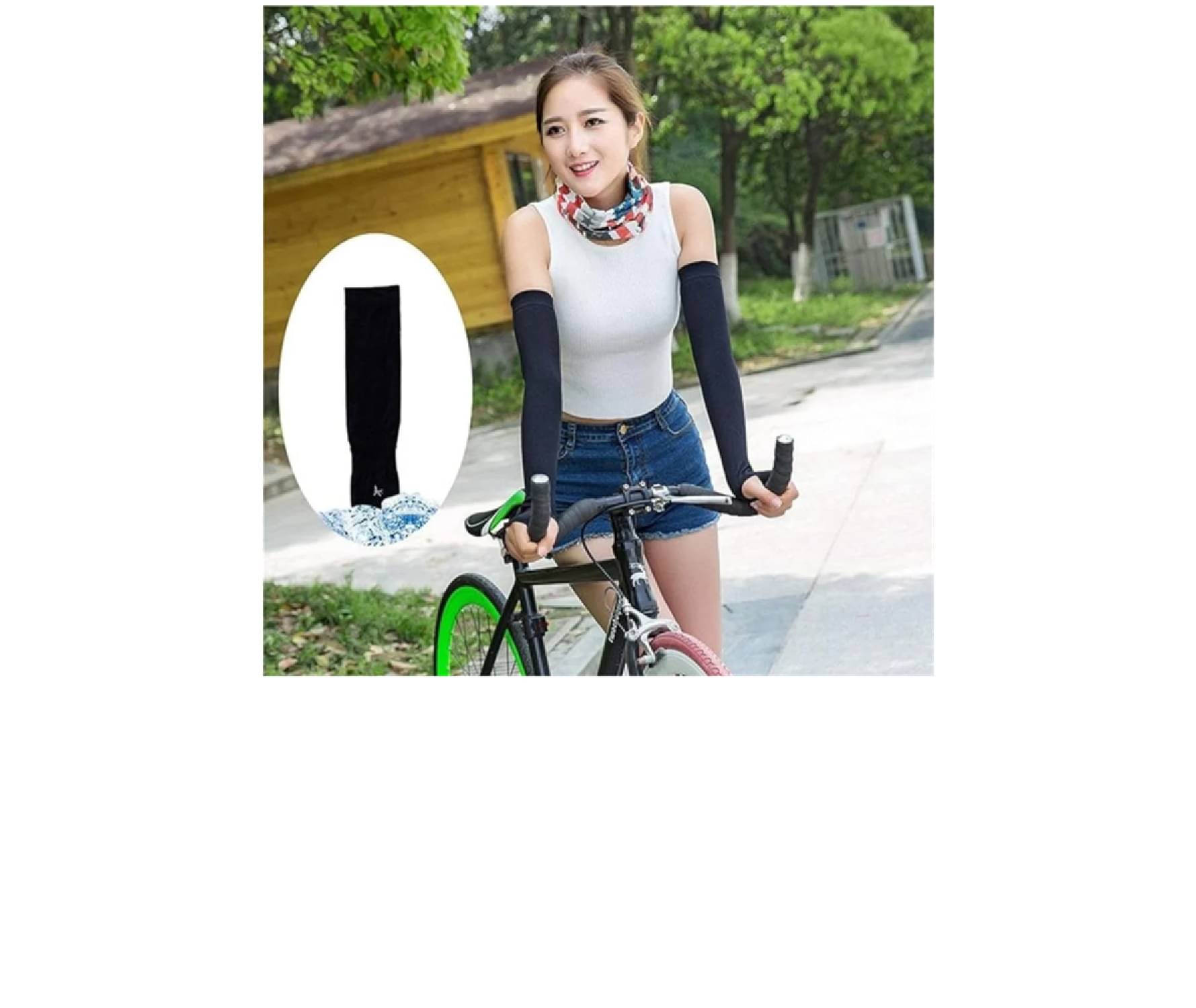 Qin Pin Black Solid Riding Sleeves ( Single Set ) Qin Pin Black Solid Riding Sleeves ( Single Set )