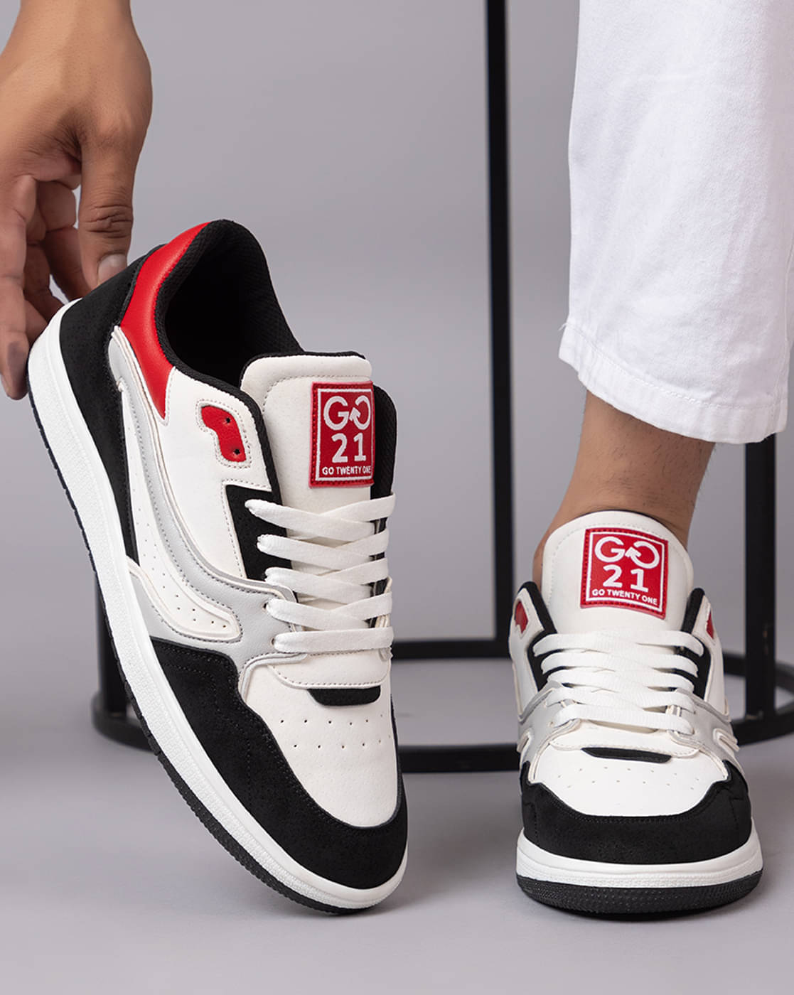     			RUN SEVEN ( by GO21 ) Comfort|Summer|Trendy|Walking Grey Men's Sneakers