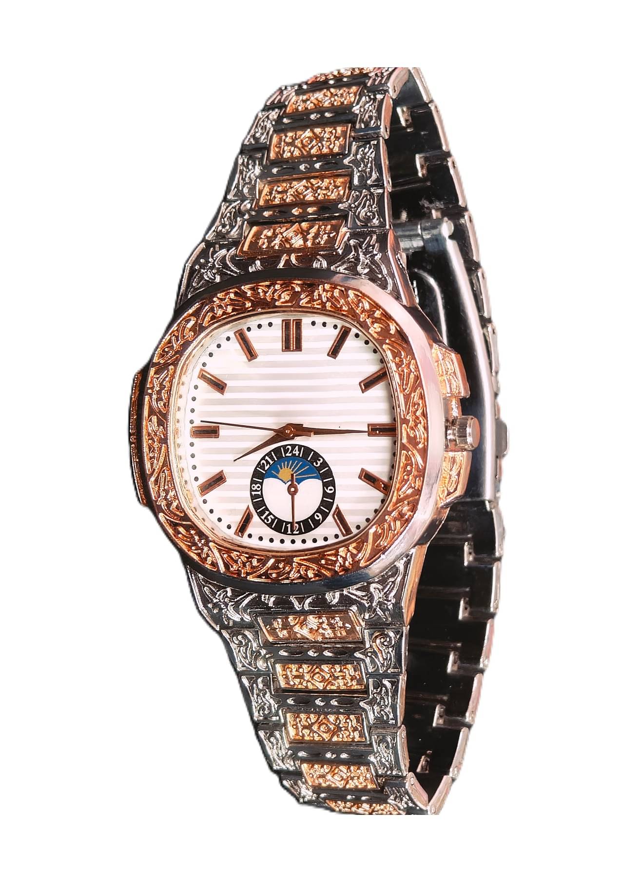     			Rhonium Multicolor Metal Analog Men's Watch