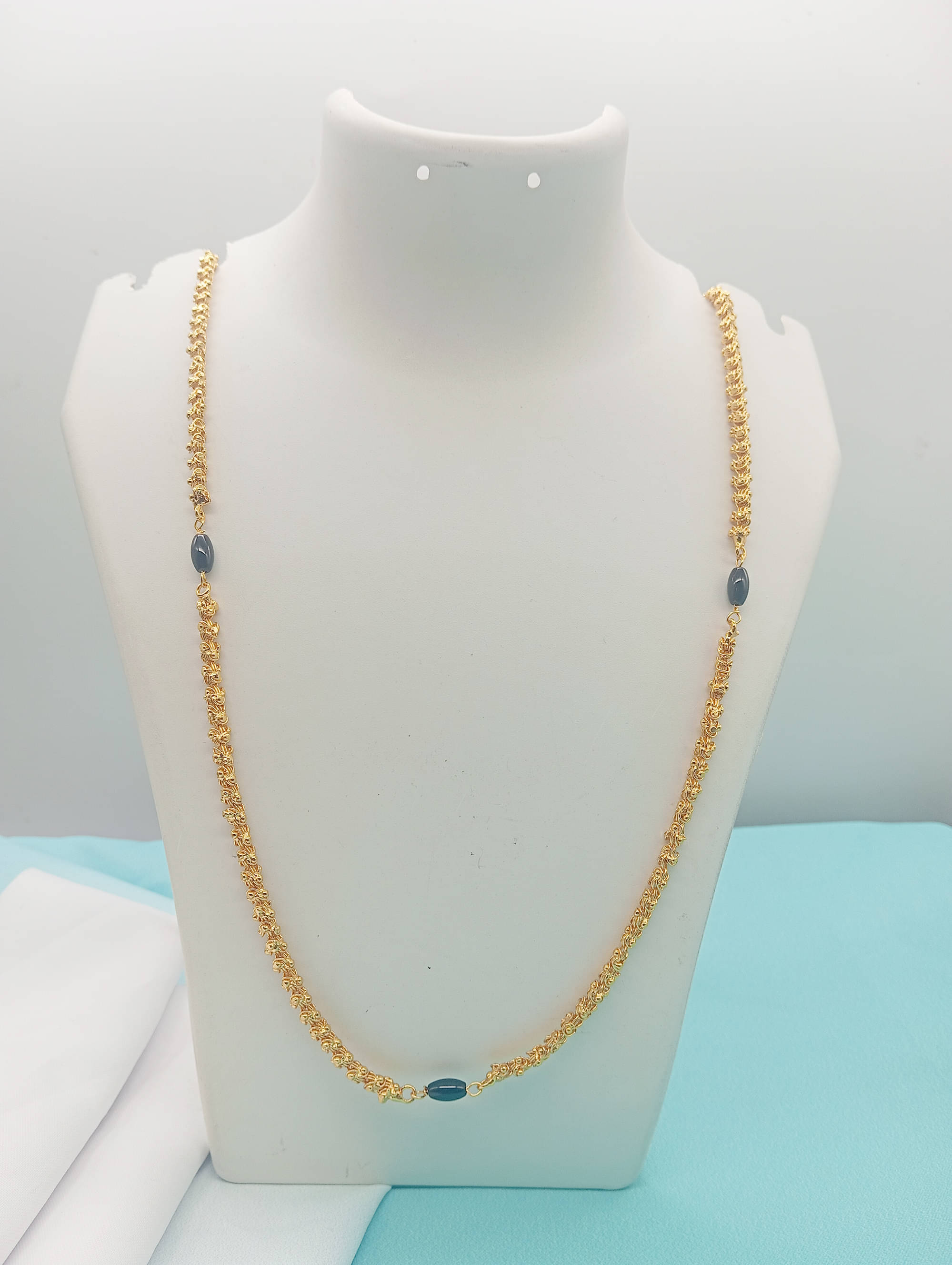     			SHANKH-KRIVA Gold Plated Chain ( Set of 1 )