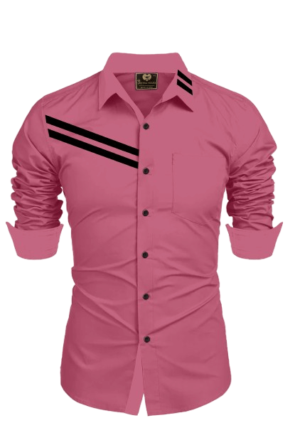 SHREE VASTRA HOUSE Cotton Blend Regular Fit Striped Full Sleeves Men's Casual Shirt - Pink ( Pack of 1 )     			SHREE VASTRA HOUSE Cotton Blend Regular Fit Striped Full Sleeves Men's Casual Shirt - Pink ( Pack of 1 )