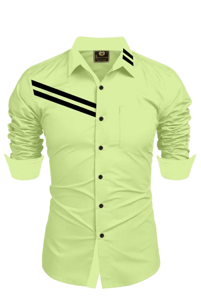     			SHREE VASTRA HOUSE Cotton Blend Regular Fit Striped Full Sleeves Men's Casual Shirt - Mint Green ( Pack of 1 )