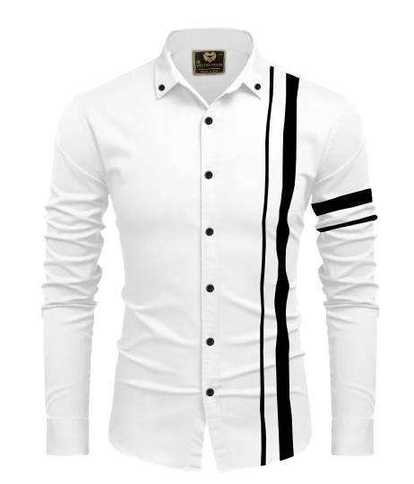 SHREE VASTRA HOUSE Rayon Regular Fit Striped Full Sleeves Men's Casual Shirt - White ( Pack of 1 ) SHREE VASTRA HOUSE Rayon Regular Fit Striped Full Sleeves Men's Casual Shirt - White ( Pack of 1 )