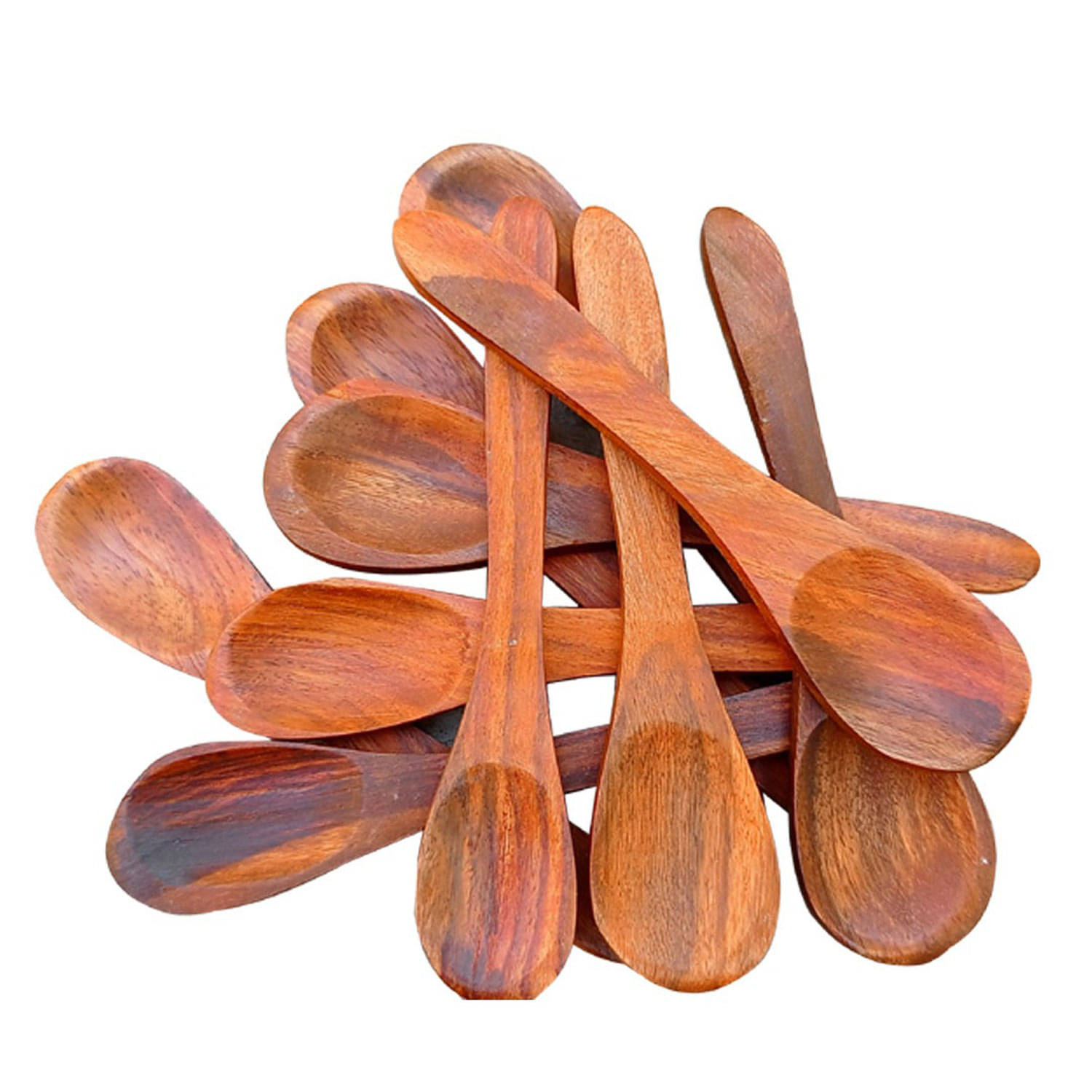     			SWH 4in Spoon Wooden Soup Spoon Brown ( Pack of 12 )