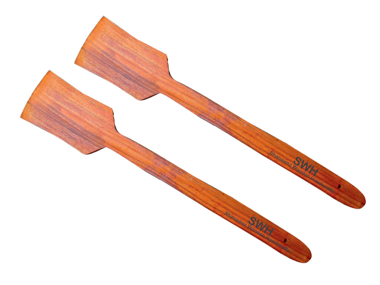     			SWH Brown Wood Flipper Spatula ( Pack of 2 )