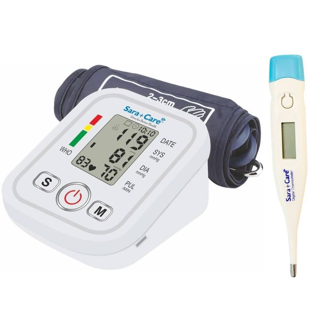     			Sara +care Automatic Upper Arm Monitor