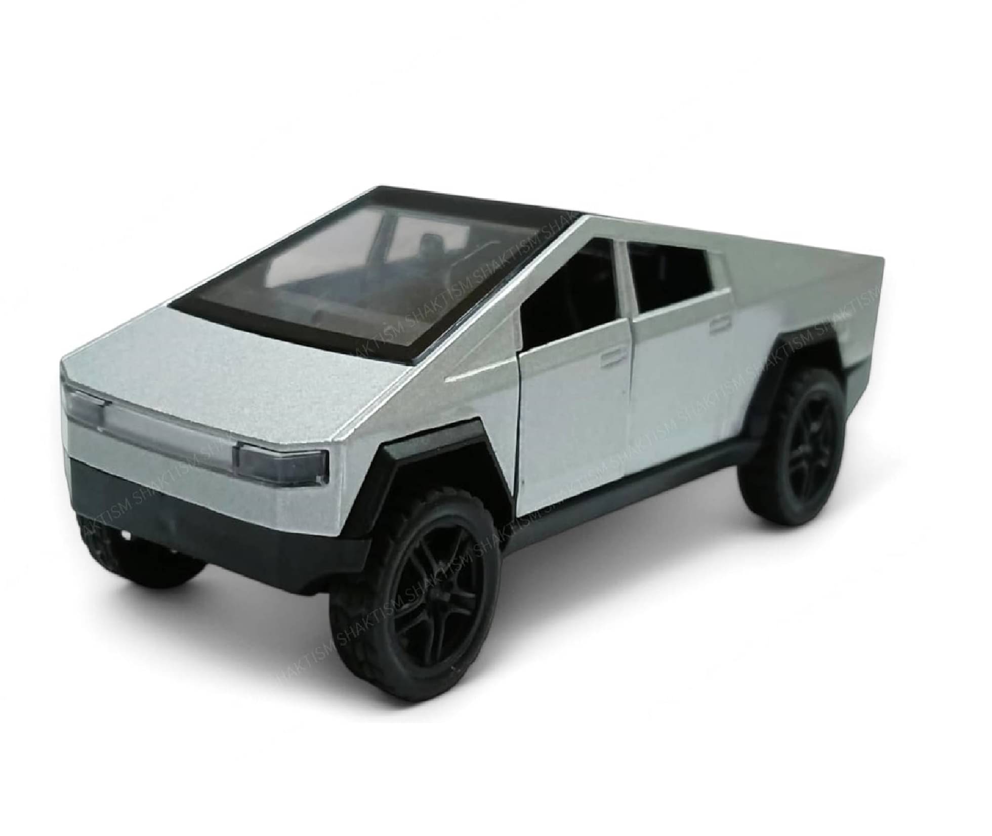     			Tesla Cyber Truck Model Car, Scale, Alloy Metal, Pull Back Die-cast, Openable Doors, Light & Music(Random Color)