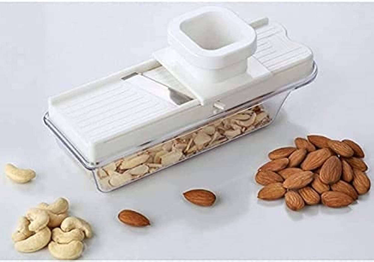 VAIBHAVI Twenty 4X7 Stainless Steel Slicer,Dry Fruits Grater ( Pack of 1 ) - White VAIBHAVI Twenty 4X7 Stainless Steel Slicer,Dry Fruits Grater ( Pack of 1 ) - White
