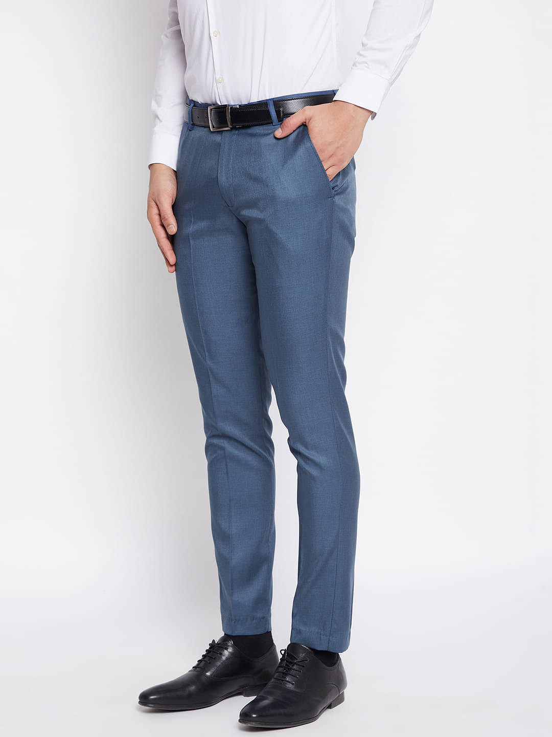     			VEI SASTRE Slim Flat Men's Formal Trouser - Blue ( Pack of 1 )